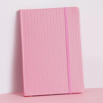 China A5 PU Leather Notebook Notebook A7 Business Gift Hardcover Printed Woven Single Notebook for sale