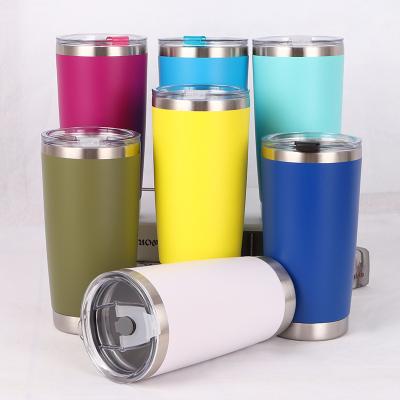 China Hot Selling Lean Sustainable Double Wall Vacuum 20 and 30 oz Lean Tumbler Insulated Stainless Steel Tumbler Cups for sale