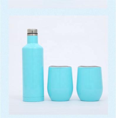 China Viable Insulated Wine Cup Package 12oz Stemless Insulated Stemless Wine Tumbler Set for sale