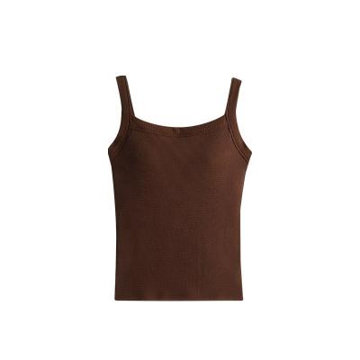 China Antibacterial Custom Crop Top Female Sexy Camisole Tops Worked In Bra Blouse Womens Clothing Women Tops for sale