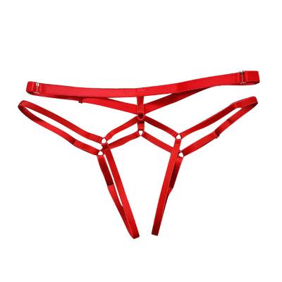 China Super Sexy Femme Mature Women Extreme Micro G Strings Spandex/Polyester Glamor Strappy Panties for sale