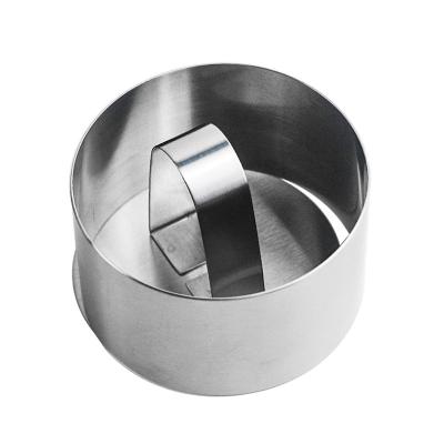 China Stainless Steel Round Cake Mold Mousse Ring Kitchen Tools Heart Cooking DIY Cookie Cutter Viable Cake Ring Tools Bakeware for sale