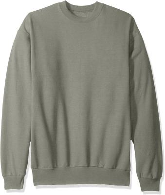 China Wholesale cheap viable cotton/polyester fleece men's sweatshirts crew neck sweatshirt without hood for sale