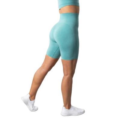 China Antibacterial High Quality Dry Fit Women Seamless Performance Spandex Polyester Yoga Shorts Wholesale Custom Made Yoga Pants Gaiters for sale