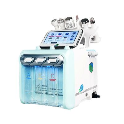 China Exfoliators Newface 6 in 1 O2 H2 Water Hydra Dermabrasion Facial Skin Machine for sale