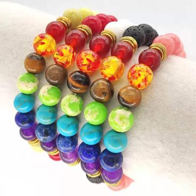 China The latest fashion KDB8252 wholesale 7 chakra bracelet gemstone bracelet CLASSIC for sale