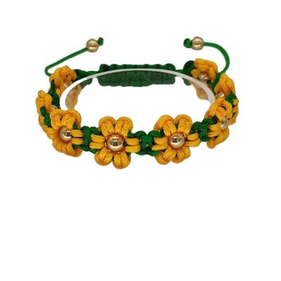 China KDB6640 Wholesale Hot Sale CLASSIC Women Macrame Flower Bracelet for sale