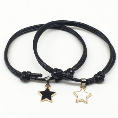 China KDB6328 Fashion CLASSIC Wholesale Star Couples Leather Bracelet for sale