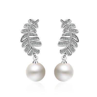 China Fashion KDB8499 Wholesale CLASSIC Women Bead Earrings Feather Earrings for sale