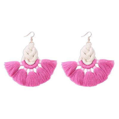 China High quality latest fashion tassel earrings KDB8290 CLASSIQUE 2021 fan tassel earrings for sale