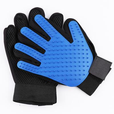 China Viable Custom Wholesale Dog Cat Silicone Hair Remover Cleaning Sweep Throw Pet Grooming Glove for sale