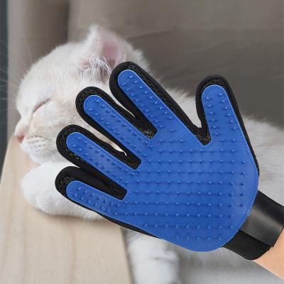 China Sustainable Pet Hair Remover Glove - Gentle Pet Grooming Glove Sweep - Effective Deshedding Glove - Massage Glove with Raised Five Finger for sale