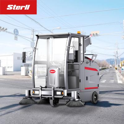 China Hotels Industrial Electric Asphalt Broom Floor Sweeper Driving Type Road Sweeper For Sale for sale