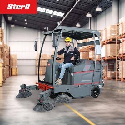 China Hotels Sterll ST8 Industrial Cement Sweeper Dirt Road Sweeper High Power Shed Sweeper for sale