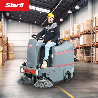 China Hotels Sterll ST1 Ride On Sweeper With CE Brand Suction Motor Intelligent Control System for sale