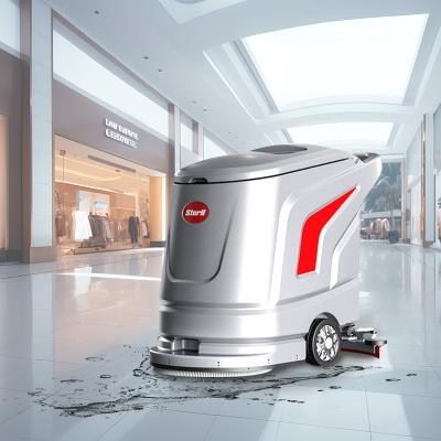 China Hotels Discount Industrial Battery Powered Walk Behind Floor Scrubber Commercial for sale