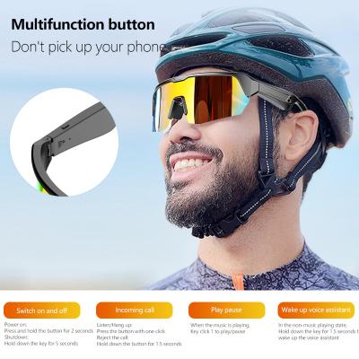 China UV 400 Sport Bluetooth Fahrbrille Bluetooth 5.3 Batterie 50 Stunden Radfahren zu verkaufen