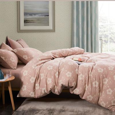 China Nondisposable Wholesale Price Duvet Bedding Set Pink Luxury 100% Cotton Duvet Cover Set Comforter Bedding Set for sale