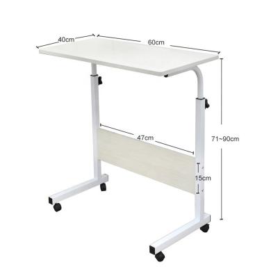 China Adjustable (Height) Shape Height Professional Adjustable Laptop Table Desk Stand Mini Computer Table With Wheels for sale