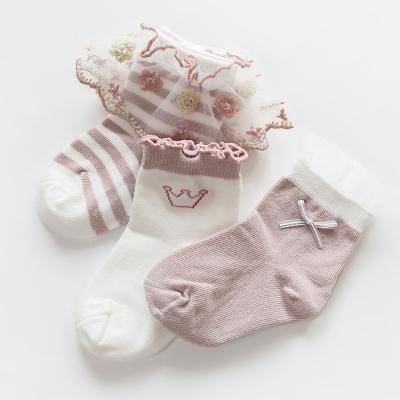 China Baby Toddler Stripe Socks Children Cotton Solid Color QUICK DRY Newborn Socks for sale