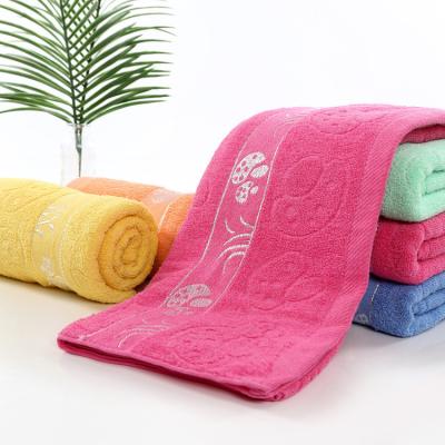 China Cheap Towels 100% Professional Manufacture Cotton Child Safe Bath Towels for sale