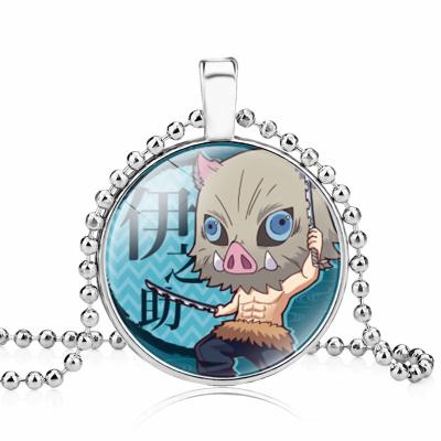 China FASHIONABLE Wholesale Popular Japanese Anime Demon Slayer Anime Pendant Necklace for sale