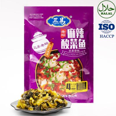 China Cooking 2020 SANYI Food Seasoning 350g Pickled Cabbage Fish Seasoning for sale