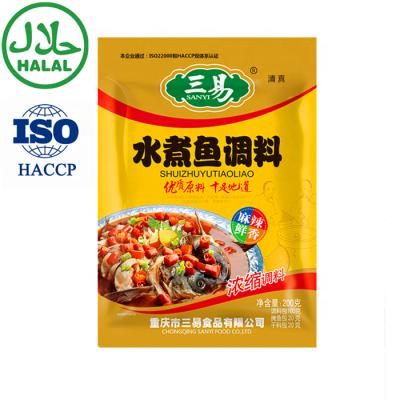 China Cooking good taste food seasoning hot pot ingredients boiled fish seasoning for sale