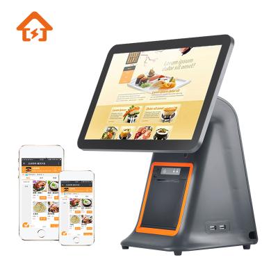 China Face Recognition System Face Recognition POS Machine AI Thermometer Caja Registradora Biometric Cash Register 16G for sale