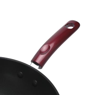 China Sustainable Carbon Steel IMESH-K2805 Wok Pan Iron Deep Pan Iron Wok Pan Made in China for sale