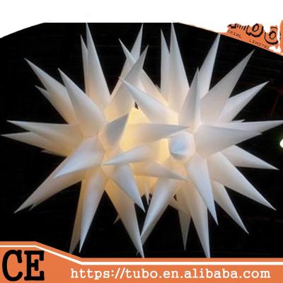 China 210D giant inflatable oxford cloth led lighted oxford star balloon/big inflatable led star/led inflatable star for sale for sale