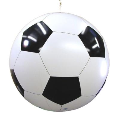 China PVC Custom Design Inflatable Football For Decoration for sale