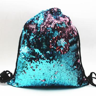 China Portable Amazon Spot: 45 * 36 cm Mermaid Sequin Movement BaoLiang Suction String Bag Sequins Outer Shoulders for sale