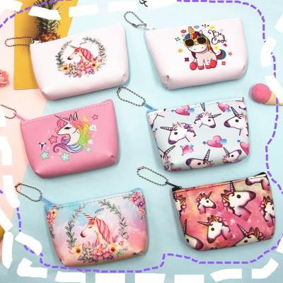 China New Cartoon Unicorn Cartoon Wallet Key Helmet Cute Children's Small Bag Lady Bags Wallet Cute Zero Coin for sale