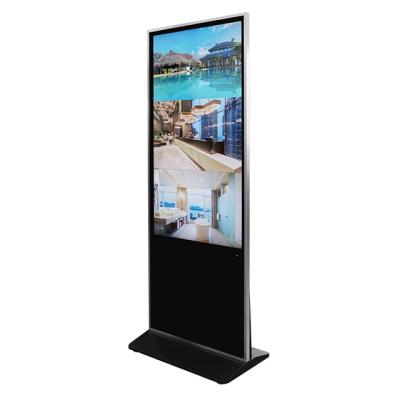 China Indoor 55 inch indoor Android lcd floor stand touch screen display advertising totem digital signage for sale