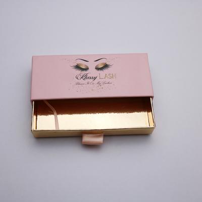 China Free Sample Reused Materials Handmade Custom Eyelash Box Logo for sale