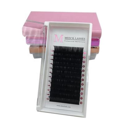 China Long Natural Classic Eyelash Extensions Customize Package Private Label Individual Lashes Hybrid Eyelashes for sale