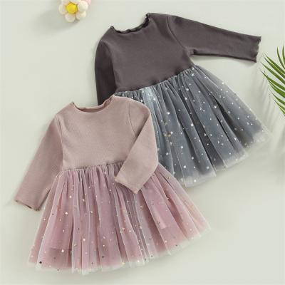 China Breathable RTS Toddler Tulle Girls Infant Dresses 1Pcs Logo Label Summer Baby Clothes for sale