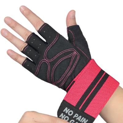 China Half Finger Grip Fitness Weight Lifting Unisex Anti-Slip Mitts Home Workout Workout Sports Gym Mitts for sale