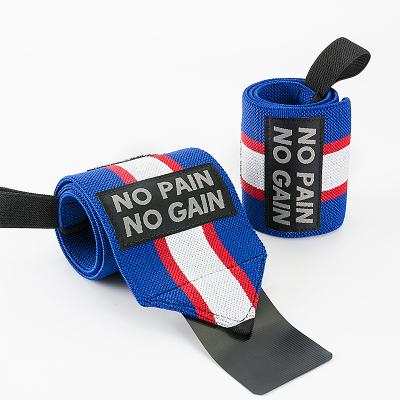 China Powerlifting Cross Training Weightlifting Wear Resistant Heavy Duty Wrist Wraps Custom Weightlifting Gym Wrist Wraps for sale