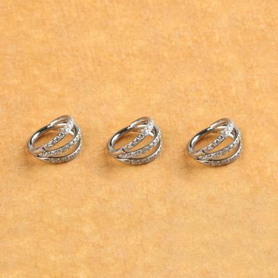 China Cute Body Piercing ASTM F136 Jewelry 1.2*8mm Titanium Nipple Jewelry AAAAA+ Titanium Zircon Jewelry for sale