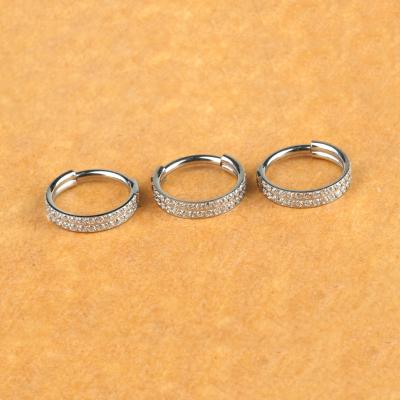 China New Style Punk Nose And Ear Hinged Segments Rings ASTM F136 Titanium Piercing Jewelry for sale