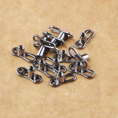 China Cute Dermals Piercing Length 2-2.5mm Titanium Body Diameter 14G ASTM F136 Thread Internally Piercing Jewelry for sale