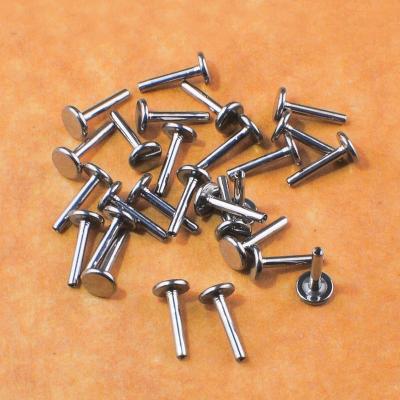 China Cute Labret Piercing ASTM F136 Titanium Internally Thread Labret Diameter 14G 16G Length 4-14mm Disc 4mm Body Piercing Jewelry for sale