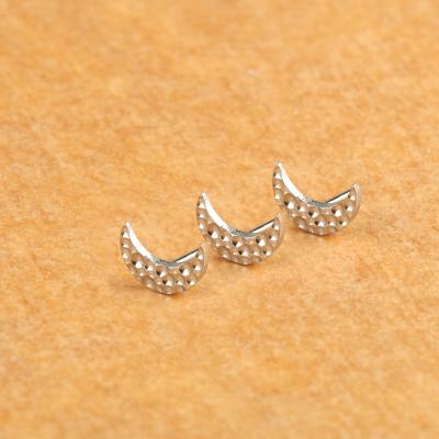 China Threadless Cute Titanium Body Jewelry Pin Piercing ASTM F136 Piercing Parts Pin Jewelry Hammer The Moon Forms Jewelry for sale