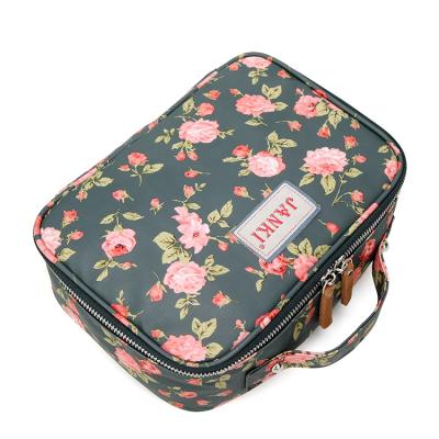 China Vintage Travel Function Case Zipper Make Up Organizer Storage Toiletry Bag for Women Cosmetics Makeup Bags Pocket Beauty Wash Bag for sale