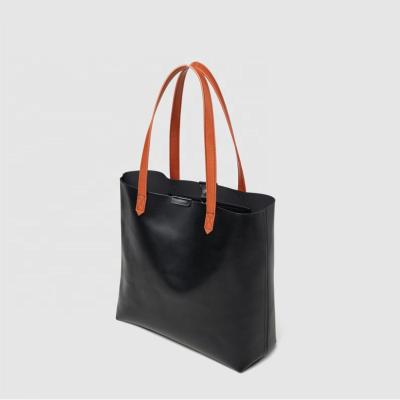 China Large Capacity Trendy Fashion Handbag Women Lady Ladies Leather Custom Tote Bags For Women With Custom Printed Logo for sale