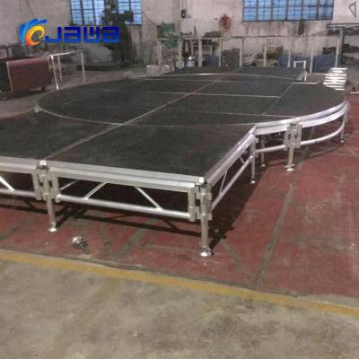 China Exihibition 2019 Hot Sale Outside Acrylic Transparent Portable Exhibition Stages Movable Stage for sale