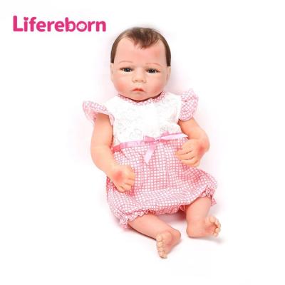 China Cartoon Toy Lifereborn Real Lifelike 46CM Bebe American Baby Doll Silicone Reborn for Kids Gifts Play for sale