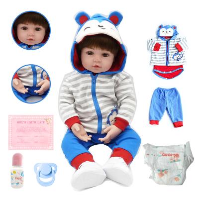 China Soft Toy Lifereborn Baby 19 Inches 48 cm Soft Vinyl Realistic Silicone Toys For Kids Reborn Baby - Doll for sale